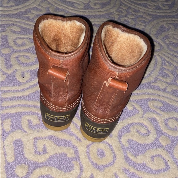 Ll bean Bean boots size 10 fur lined slip on Men’s - Picture 4 of 15
